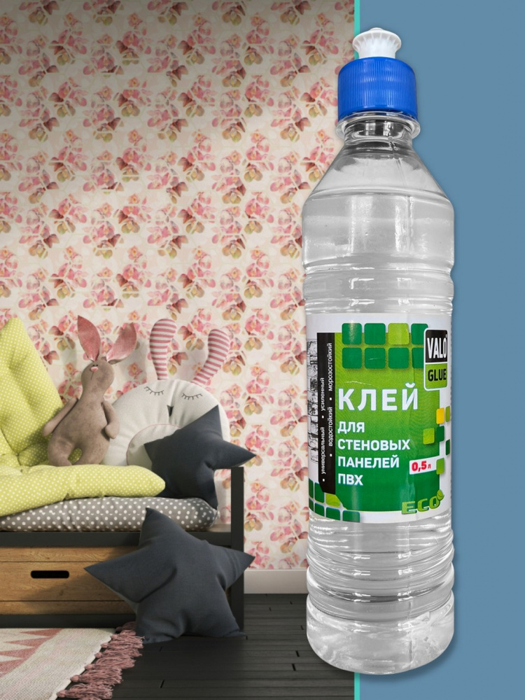 Клей для панелей ПВХ 0,5 л прозрачный